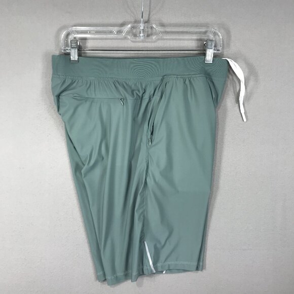 Kenneth Cole Active Shorts Men's Medium Green Tech Zip Stretch Water Resistant - Picture 9 of 13